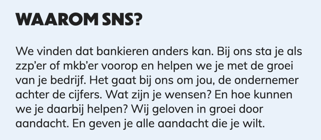 Redenen om een SNS Bank zakelijke spaarrekening te kiezen